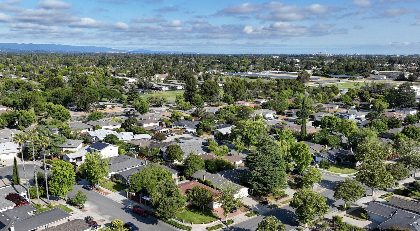 Homes in the Birdland neighborhood of Sunnyvale, California